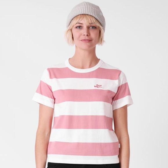 RPM Rose Stripe Tee size 10 - Picture 1 of 7